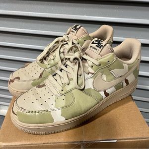 Size 11 - Nike Air Force 1 Low '07 LV8 Reflective Desert Camo 2016 Lightly Worn